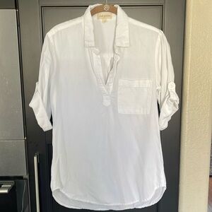 Cloth and Stone Button Up 3/4 Length Sleeve Top